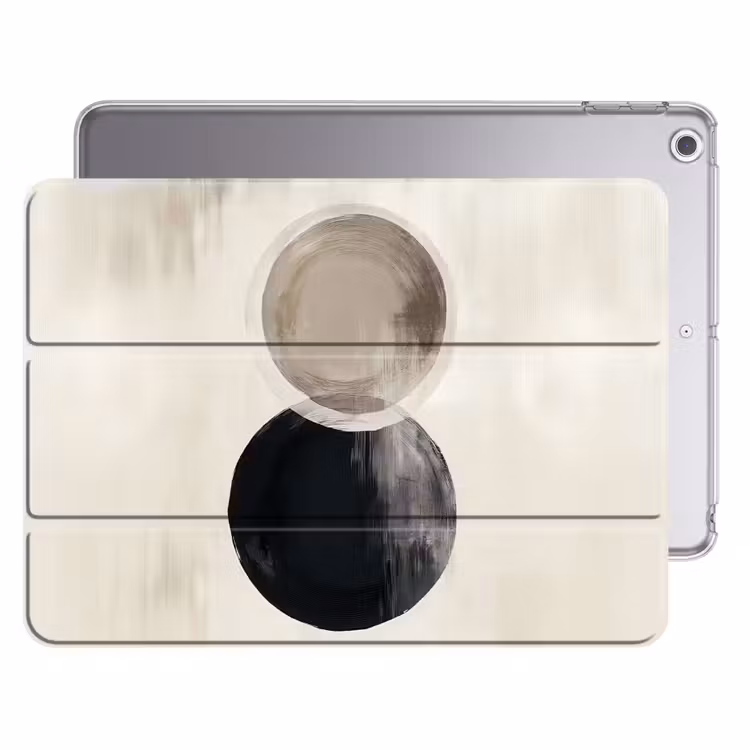 iPad hoes - Cirkels - Vorm - Beige - Abstract — 1