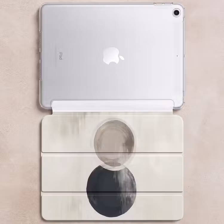 iPad hoes - Cirkels - Vorm - Beige - Abstract — 6