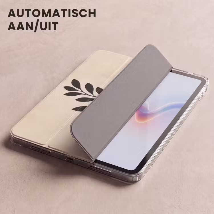 iPad hoes - Minimalistisch - Tak - Bladeren - Zwart — 4