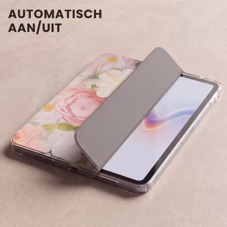 iPad hoes - Bloemen - Roze - Botanisch - Kunst - Acrylverf — 4