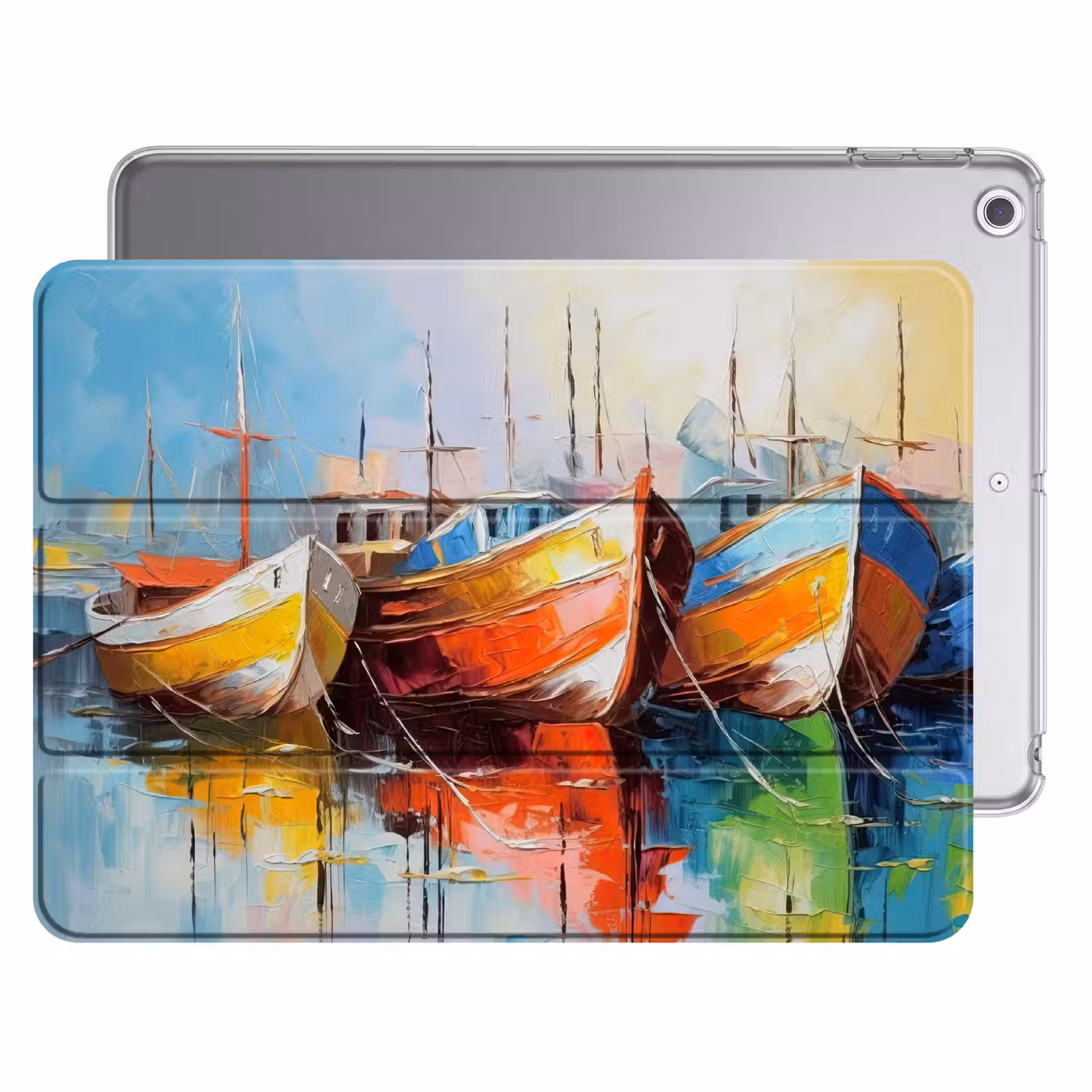 iPad hoes - Boten - Kunst - Kleuren - Schilderij — 1
