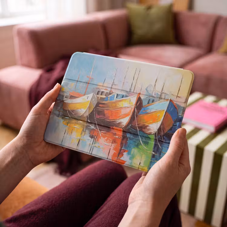 iPad hoes - Boten - Kunst - Kleuren - Schilderij — 3