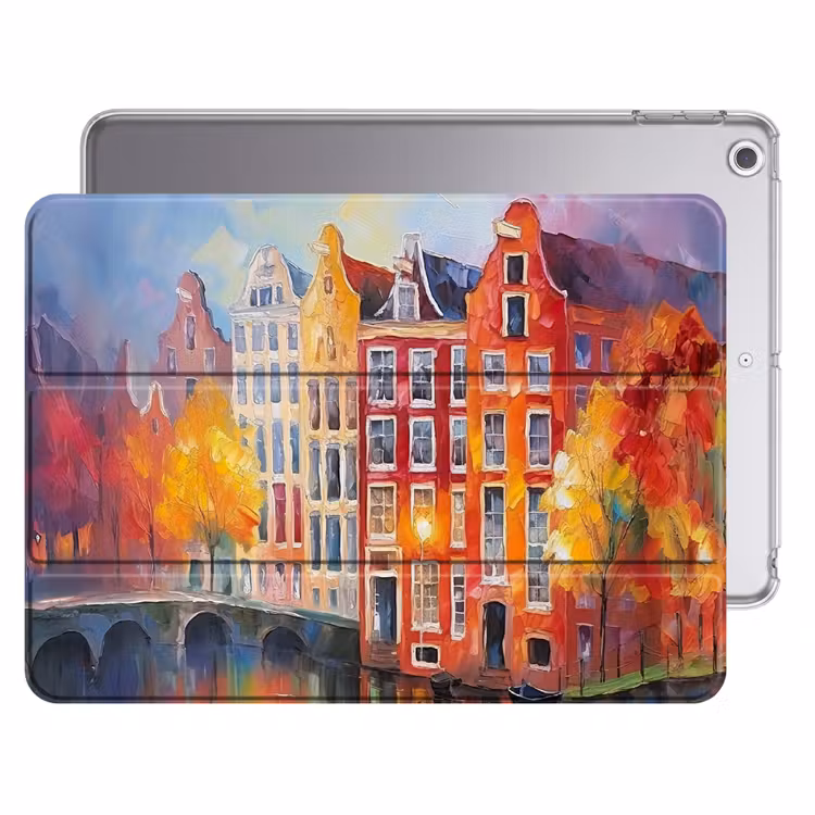 iPad hoes - Grachtenpanden - Kunst - Schilderij - Amsterdam — 1