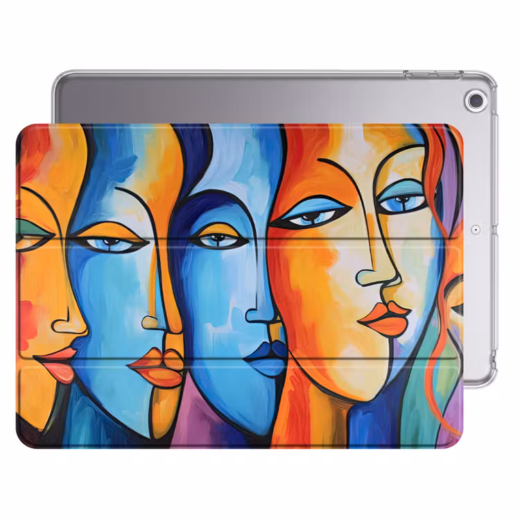 iPad hoes - Hoofd - Olieverf - Schilderij - Kleurrijk — 1