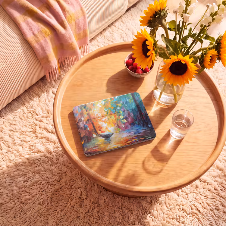iPad hoes - Kleurrijk - Olieverf - Water - Boot — 2