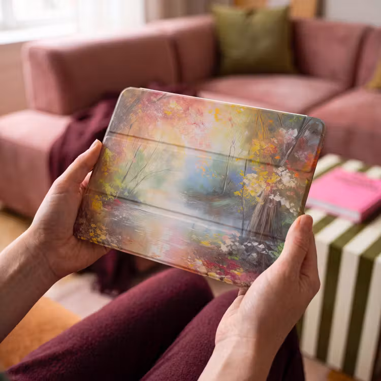 iPad hoes - Landschap - Olieverf - Kleurrijk - Natuur — 3
