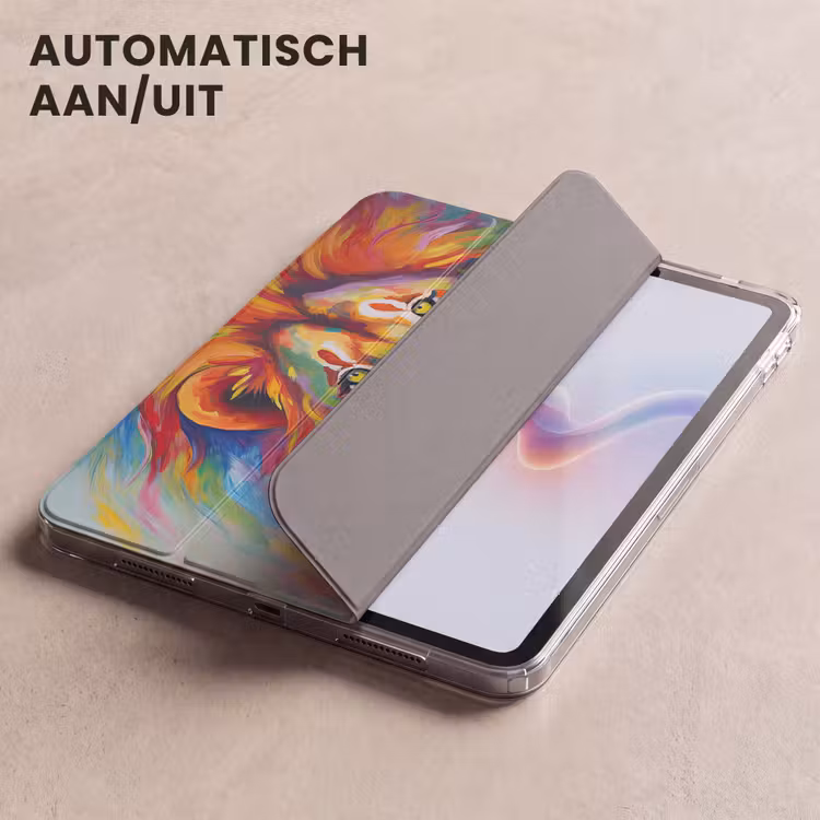 iPad hoes - Leeuw - Dieren - Olieverf - Regenboog — 4