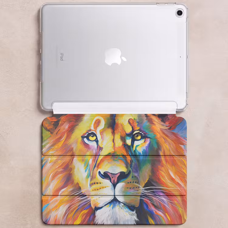 iPad hoes - Leeuw - Olieverf - Kunst - Dieren — 6