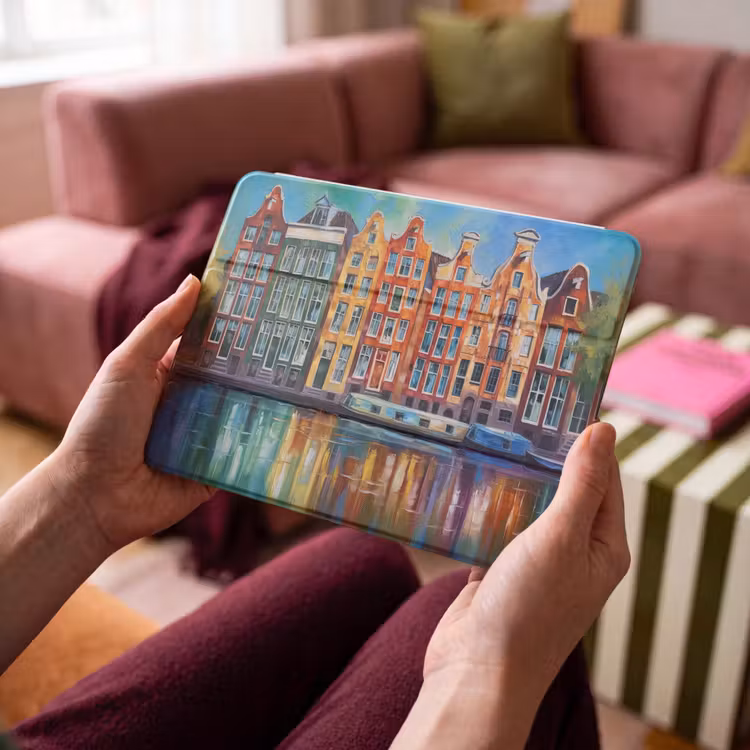 iPad hoes - Amsterdam - Olieverf - Gracht - Schilderij - Kunst — 3