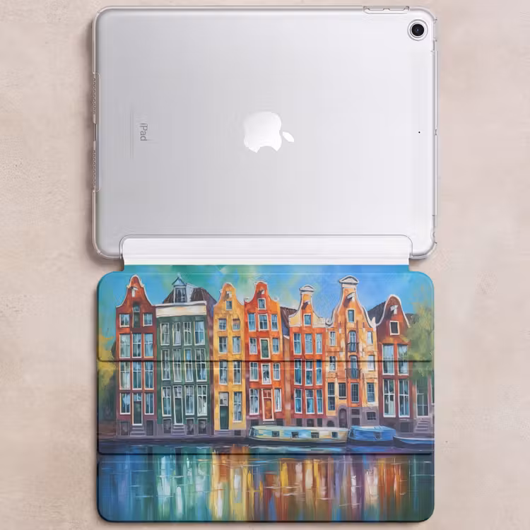 iPad hoes - Amsterdam - Olieverf - Gracht - Schilderij - Kunst — 6