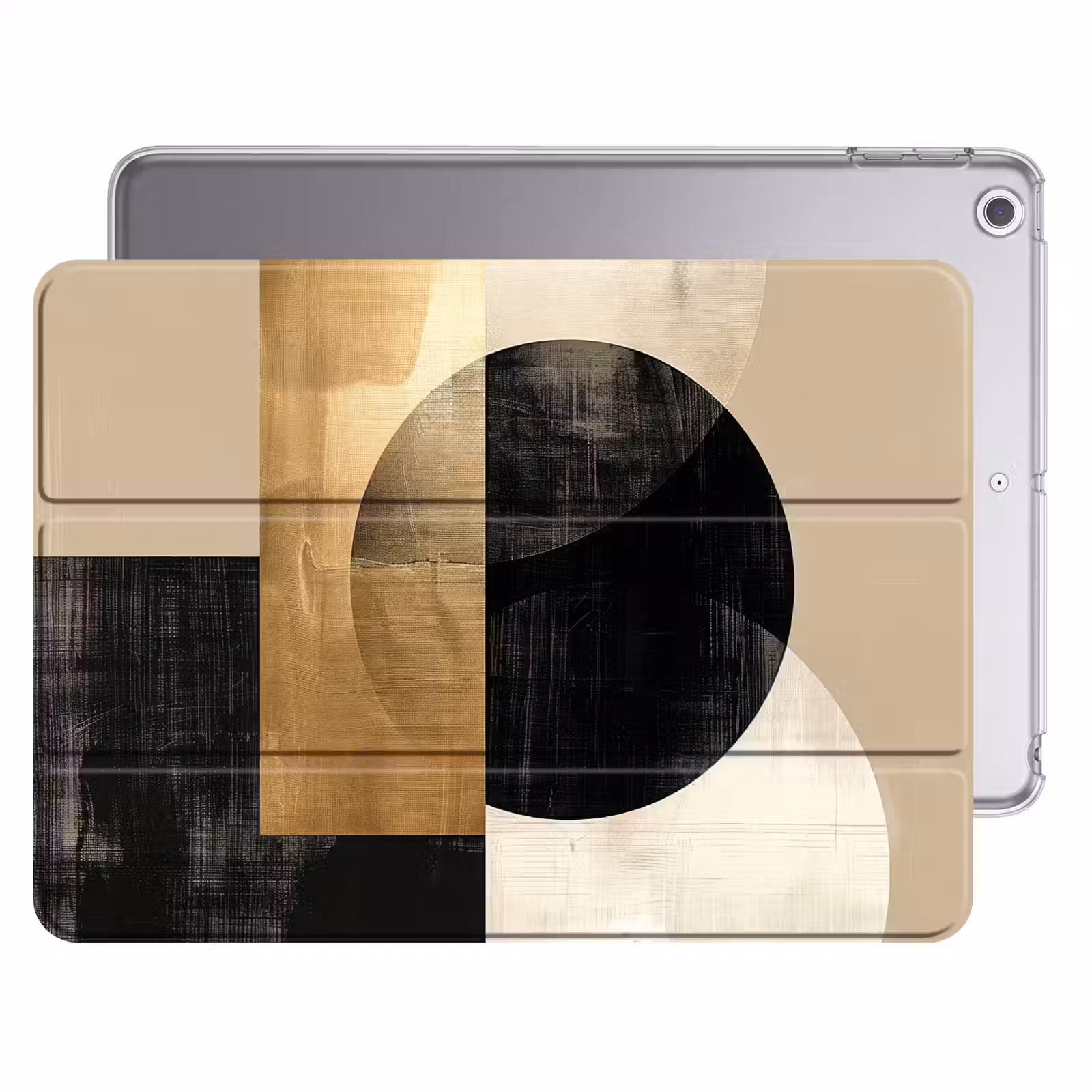 iPad hoes - Abstract - Modern - Zwart - Goud — 1