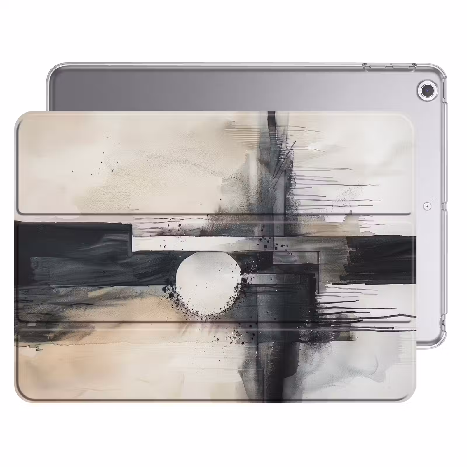 iPad hoes - Abstract - Zwart wit - Verf - Modern — 1