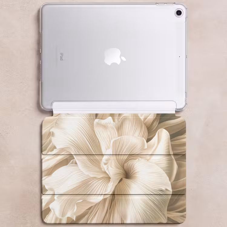 iPad hoes - Abstract - Beige - Bloemen - Natuur — 6