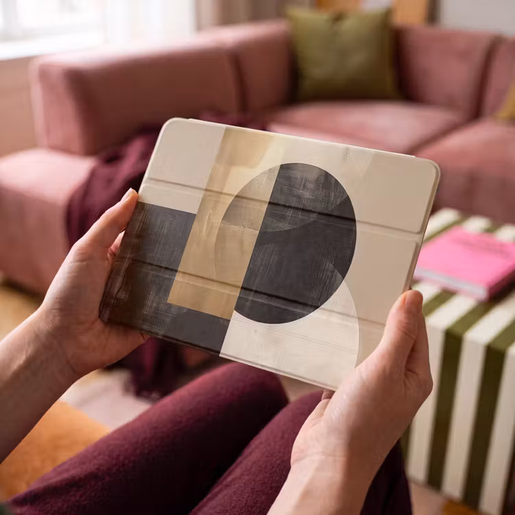 iPad hoes - Abstract - Modern - Zwart - Goud — 3