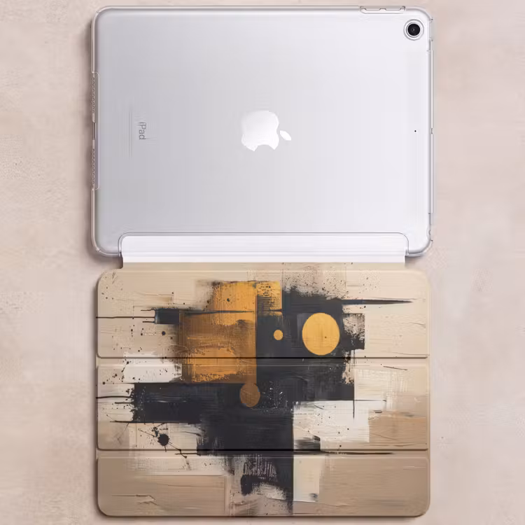 iPad hoes - Abstract - Zwart - Goud - Modern — 6