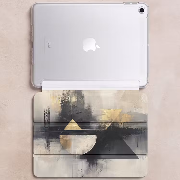 iPad hoes - Abstract - Zwart - Verf - Modern — 6