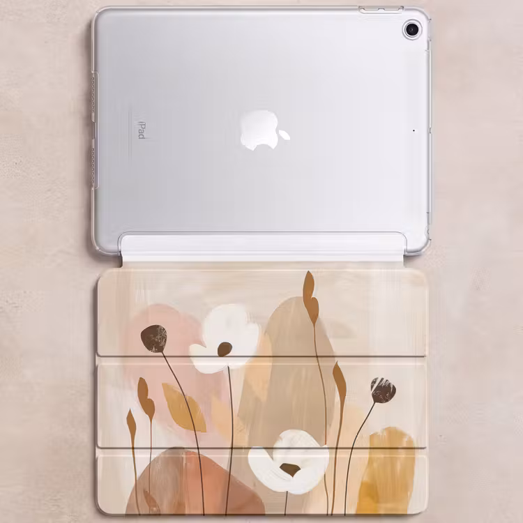 iPad hoes - Bloemen - Abstract - Beige - Line art — 6