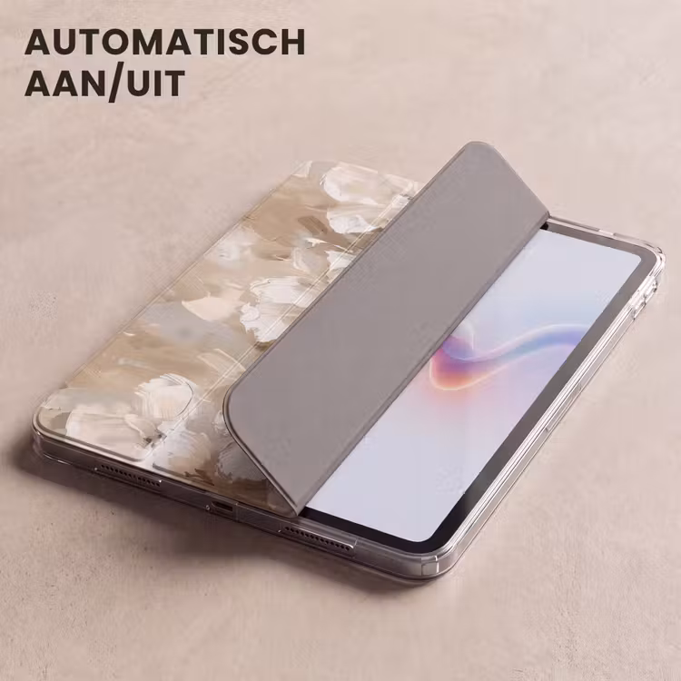 iPad hoes - Bloemen - Beige - Abstract - Modern — 4