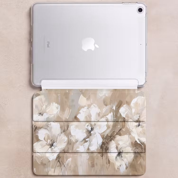 iPad hoes - Bloemen - Beige - Abstract - Modern — 6