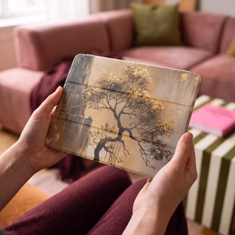 iPad hoes - Boom - Goud - Landschap - Verf — 3