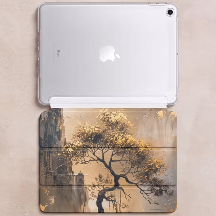 iPad hoes - Boom - Goud - Landschap - Verf — 6