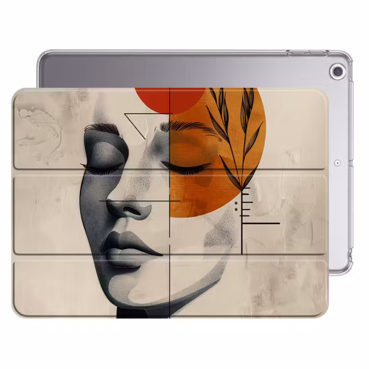 iPad hoes - Gezicht - Cirkels - Kunst - Modern — 1