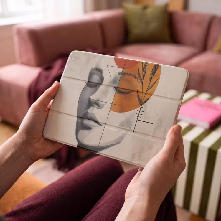 iPad hoes - Gezicht - Cirkels - Kunst - Modern — 3