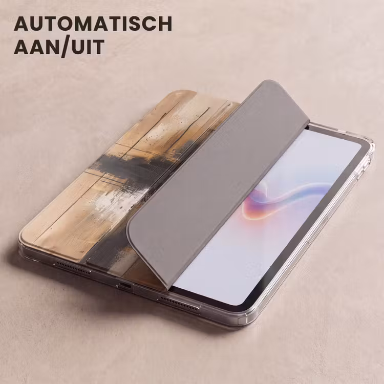 iPad hoes - Modern - Zwart - Goud - Verf — 4
