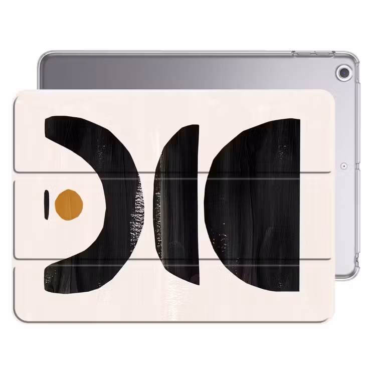 iPad hoes - Abstract - Halve cirkel - Kunst - Zwart wit — 1