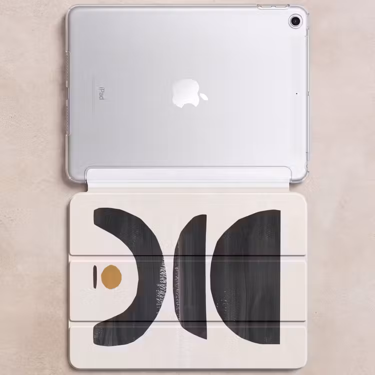 iPad hoes - Abstract - Halve cirkel - Kunst - Zwart wit — 6