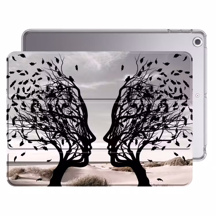 iPad hoes - Bomen - Gezicht - Bladeren - Moderne kunst — 1