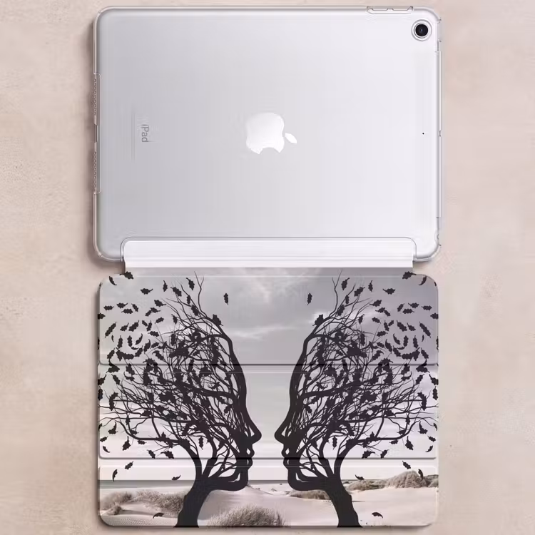 iPad hoes - Bomen - Gezicht - Bladeren - Moderne kunst — 6