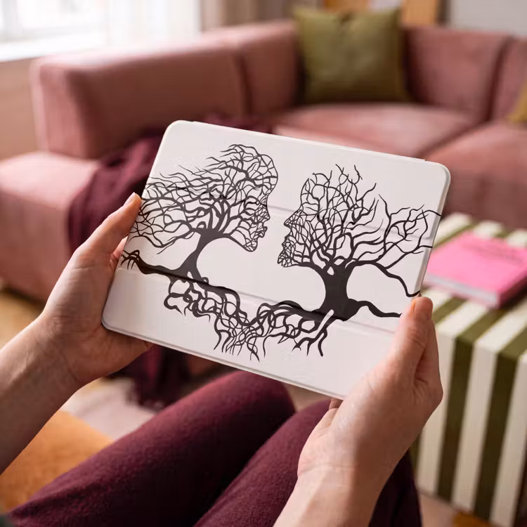 iPad hoes - Bomen - Gezicht - Kunst - Abstract — 3