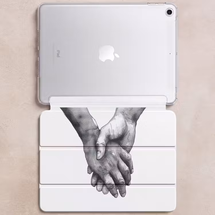 iPad hoes - Handen - Zwart wit - Modern - Kunst — 6