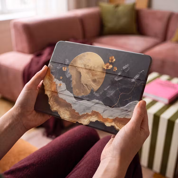 iPad hoes - Kunst - Goud - Modern - Abstract — 3