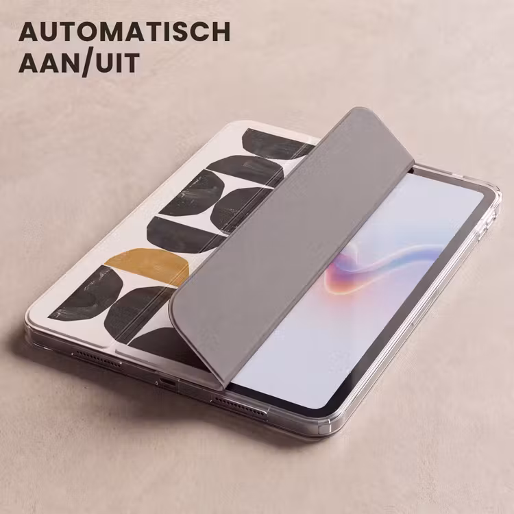 iPad hoes - Modern - Halve cirkel - Goud - Zwart — 4