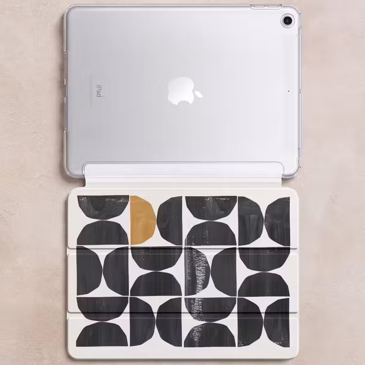 iPad hoes - Modern - Halve cirkel - Goud - Zwart — 6