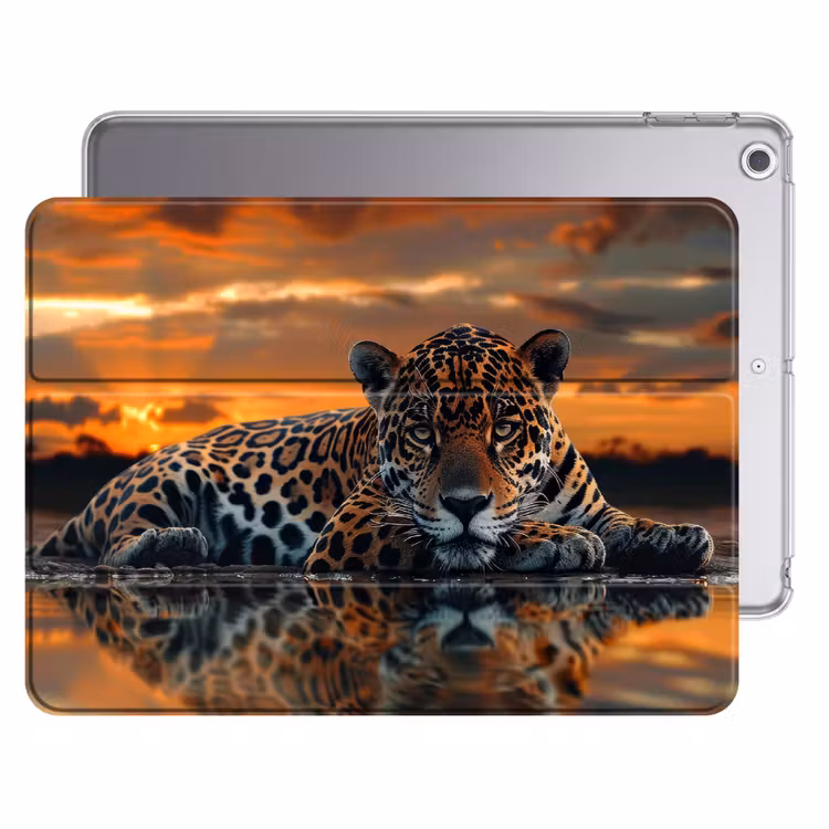 iPad hoes - Natuur - Luipaard - Dier - Zonsondergang - Modern — 1