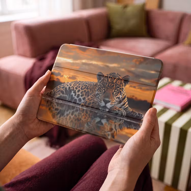 iPad hoes - Natuur - Luipaard - Dier - Zonsondergang - Modern — 3