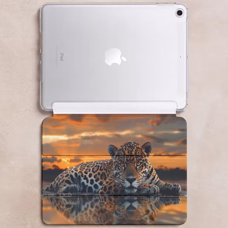 iPad hoes - Natuur - Luipaard - Dier - Zonsondergang - Modern — 6
