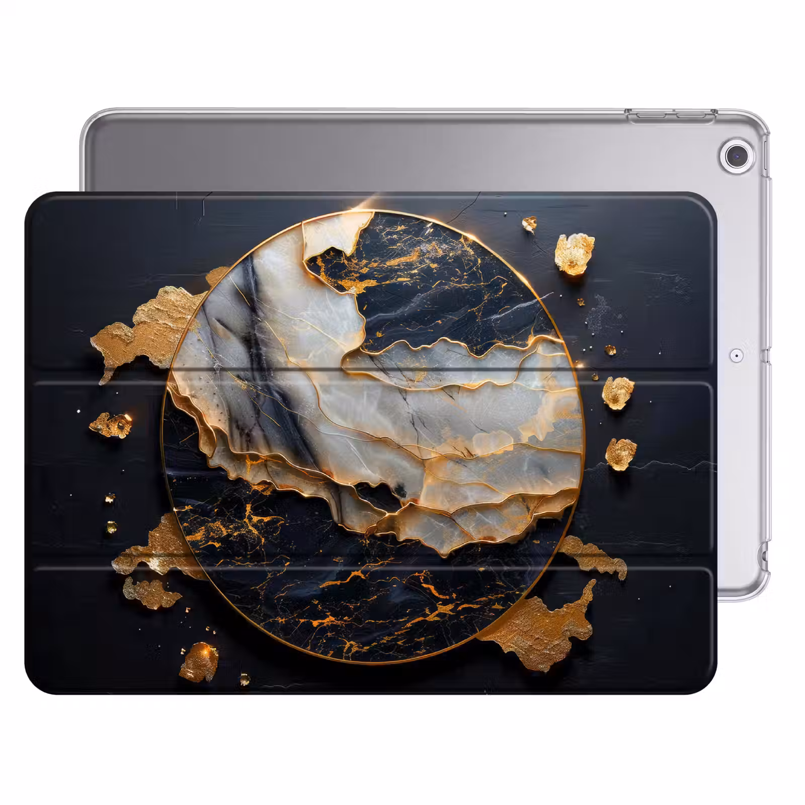 iPad hoes - Kunst - Goud - Zwart - Modern - Abstract — 1