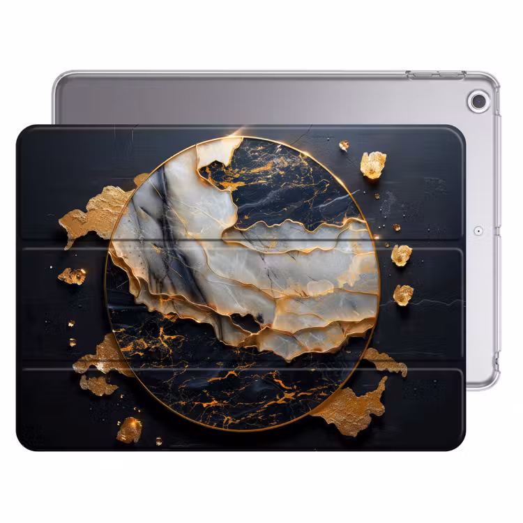 iPad hoes - Kunst - Goud - Zwart - Modern - Abstract — 1