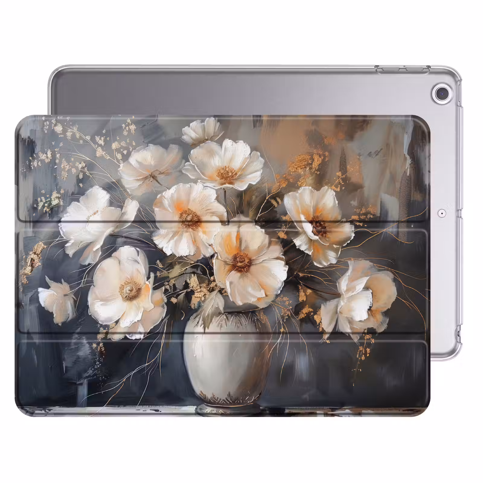 iPad hoes - Bloemen - Wit - Vaas - Modern — 1