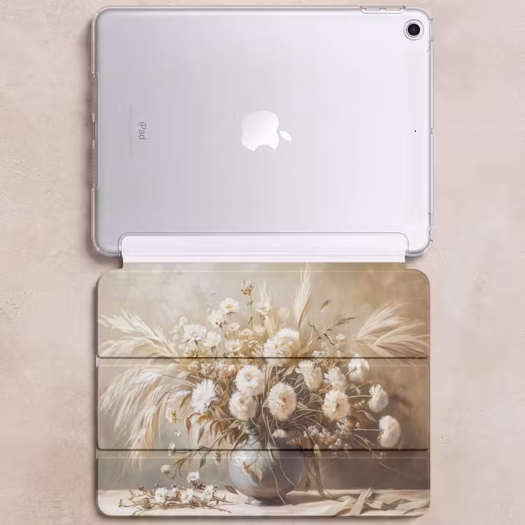 iPad hoes - Bloemen - Vaas - Stilleven - Beige — 6
