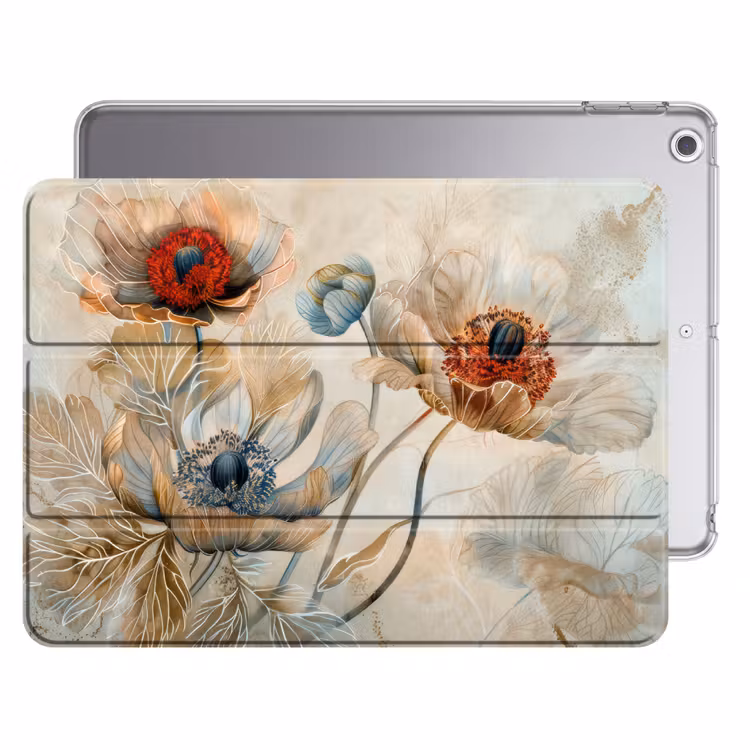 iPad hoes - Bloemen - Beige - Modern - Illustratie — 1