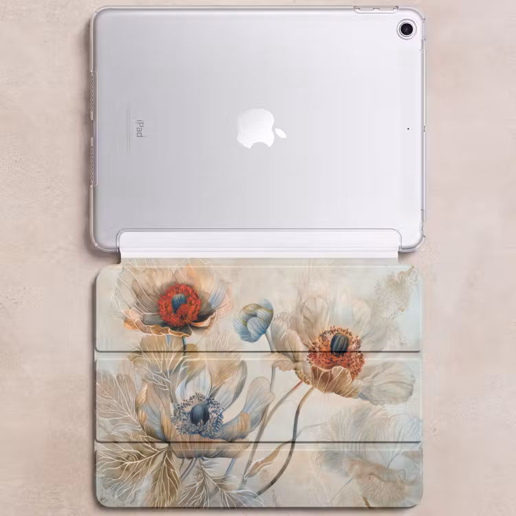 iPad hoes - Bloemen - Beige - Modern - Illustratie — 6