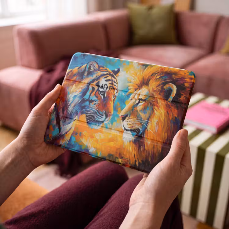 iPad hoes - Dieren - Kunst - Leeuw - Tijger — 3