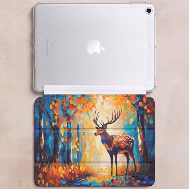iPad hoes - Hert - Bosdieren - Natuur - Kunst — 6