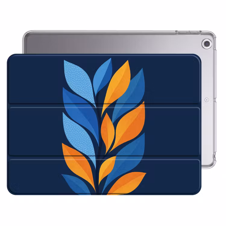 iPad hoes - Abstract - Bladeren - Blauw — 1