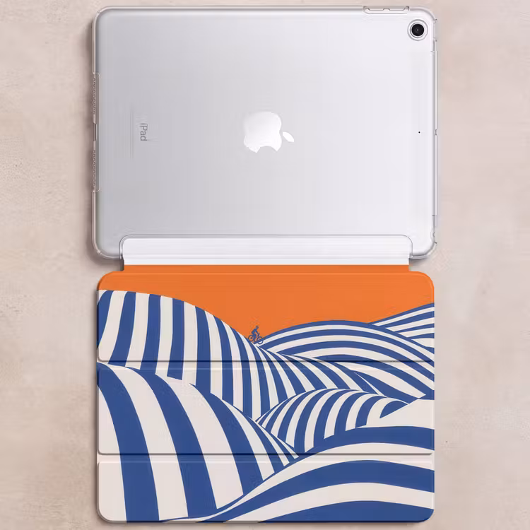 iPad hoes - Fietser - Heuvels - Strepen - Blauw — 6